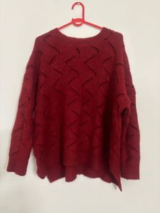 Red Knit Sweater