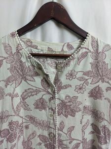 Utsaa Mauve Floral Print Women&#39;s Kurta