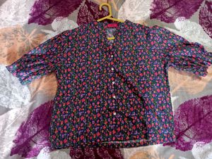Floral Button Up Top