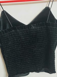 Black Velvet Cami Top