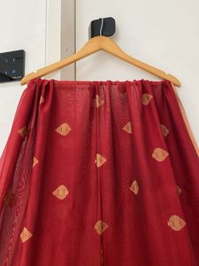 Maroon Taj Mahal Dupatta