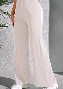 Wide Leg Ribbed Pants