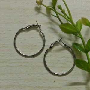 Silver Hoops