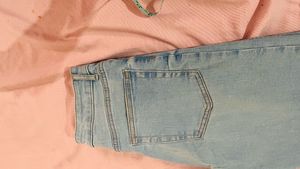 Sky Light Blue High Waist Skinny Fit Denim Jeans