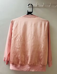 Peach Bomber Jacket
