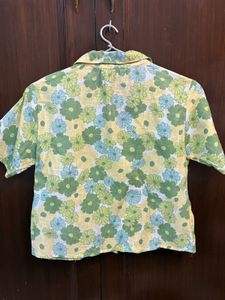 Cropped Shirt Floral
