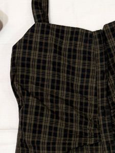 Cute Plaid Romper Checkered Dress