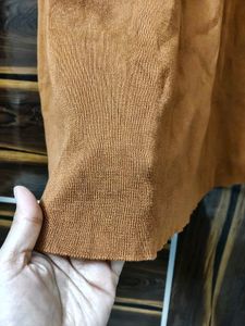 Stylish Brown Pinafore Dress