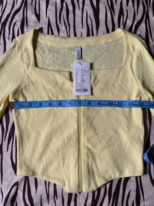 Yellow Long Sleeve Top