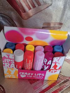 Crazy Lip Balm Color 12 Pcs
