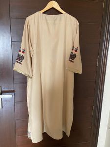 W Women’s Beige Colour Kurta (18)xxxl