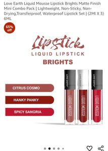 Love Earth Nude Lipsticks (Choose Any 1 Pack)