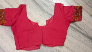 Vibrant Pink Georgette Saree