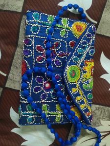 Embroidered Clutch