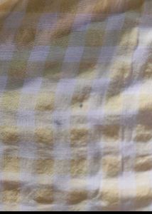 Yellow And white Checkered Top