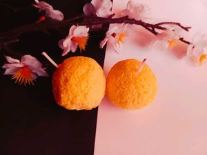 A Combo Of 6 Laddu  Candle
