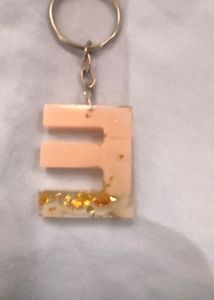 Letter E, Keychain,  Resin