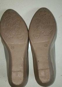 Beige Comfort Bellies With Heels