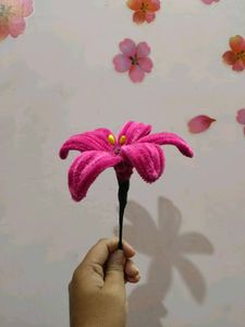 Handcrafted Pipecleaner Lily For Decor Nd Gifting