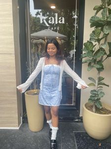 Cute Korean Blue Dress From Savana
