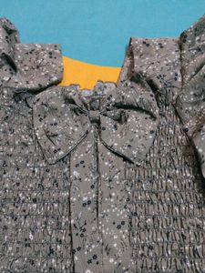 Floral Bow Tie Blouse