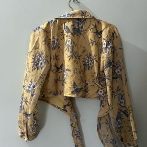 Floral Wrap Top Sassfras 💛