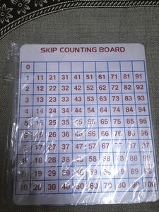 Skip Counting &amp; Clock Time Learning Board