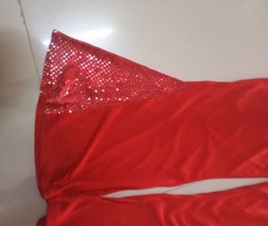 Beautiful Red Colour Plazzo