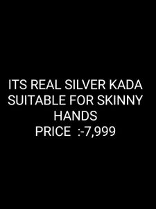 *&#34;Elegant Silver Kada for Men - Timeless Design,