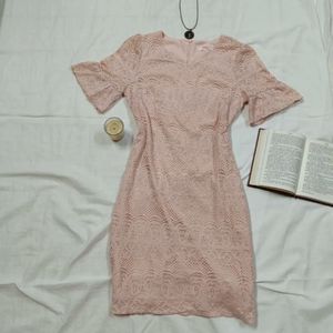 Flared sleeved dress