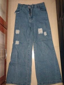 Blue Wide Leg Jeans