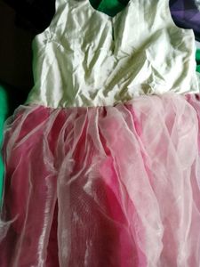 Pink & White Party Dress