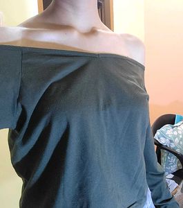 Olive Long Sleeve Top