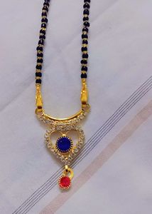 Mangalsutra with Blue Stone