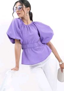 Purple Colour Top So Beautiful Party Wear 💜🥰