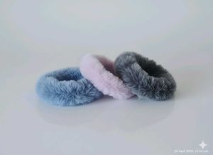 fur scrunchies