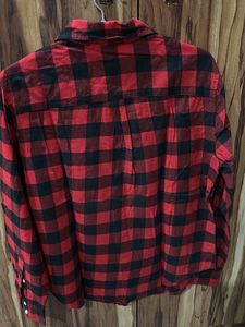 GAP Red &amp; Black Plaid Flannel