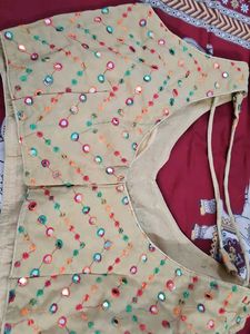 Embroidered Mirror Work Blouse