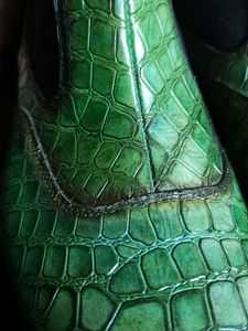 NEW Genuine Leather Crocodile Chelsea Boots