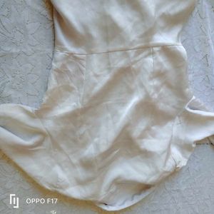 White Satin Shirt Dress 👗