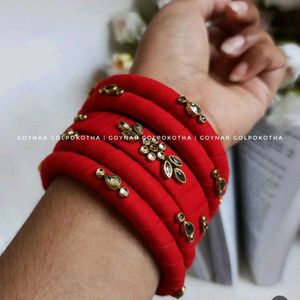 Kundan Work Bangles ❤️