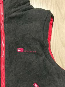 Red Padded Vest with Hood