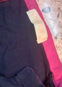 Black Tunic with Pink Trim