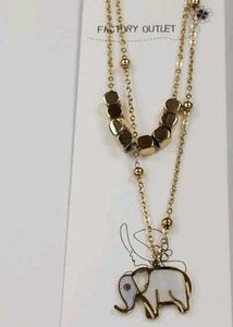 Gold Tone Pearl Layered Necklace Anti Tarnish