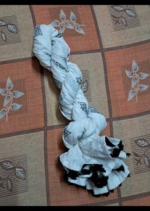 White Printed Dupatta