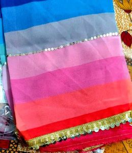 Multicolour Saree