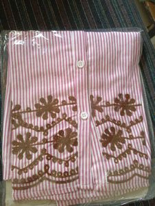 Embroidered Striped Shirt