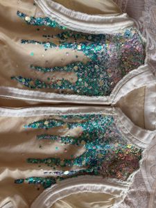 Sheer Sequin Embellished Jacket