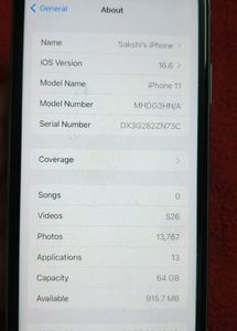iPhone 11 With 64Gb Storage 4gb Ram