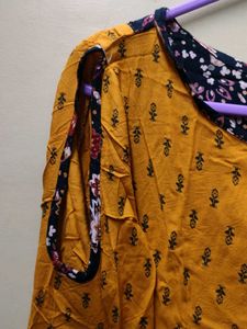 Floral Print Mustard Tunic